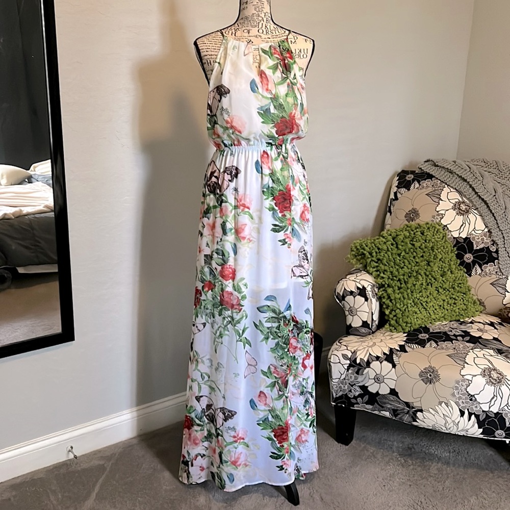 Beautiful semi sheer maxi dress